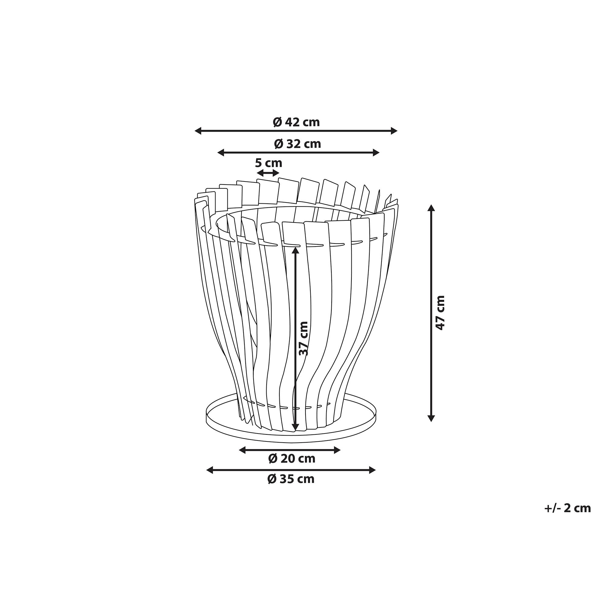 Beliani - Braséro Design au Charbon Chauffage Extérieur en Acier Noir Très Décoratif et Elégant Idéal pour Extérieurs Modernes et Industriels Beliani - Imagen 3