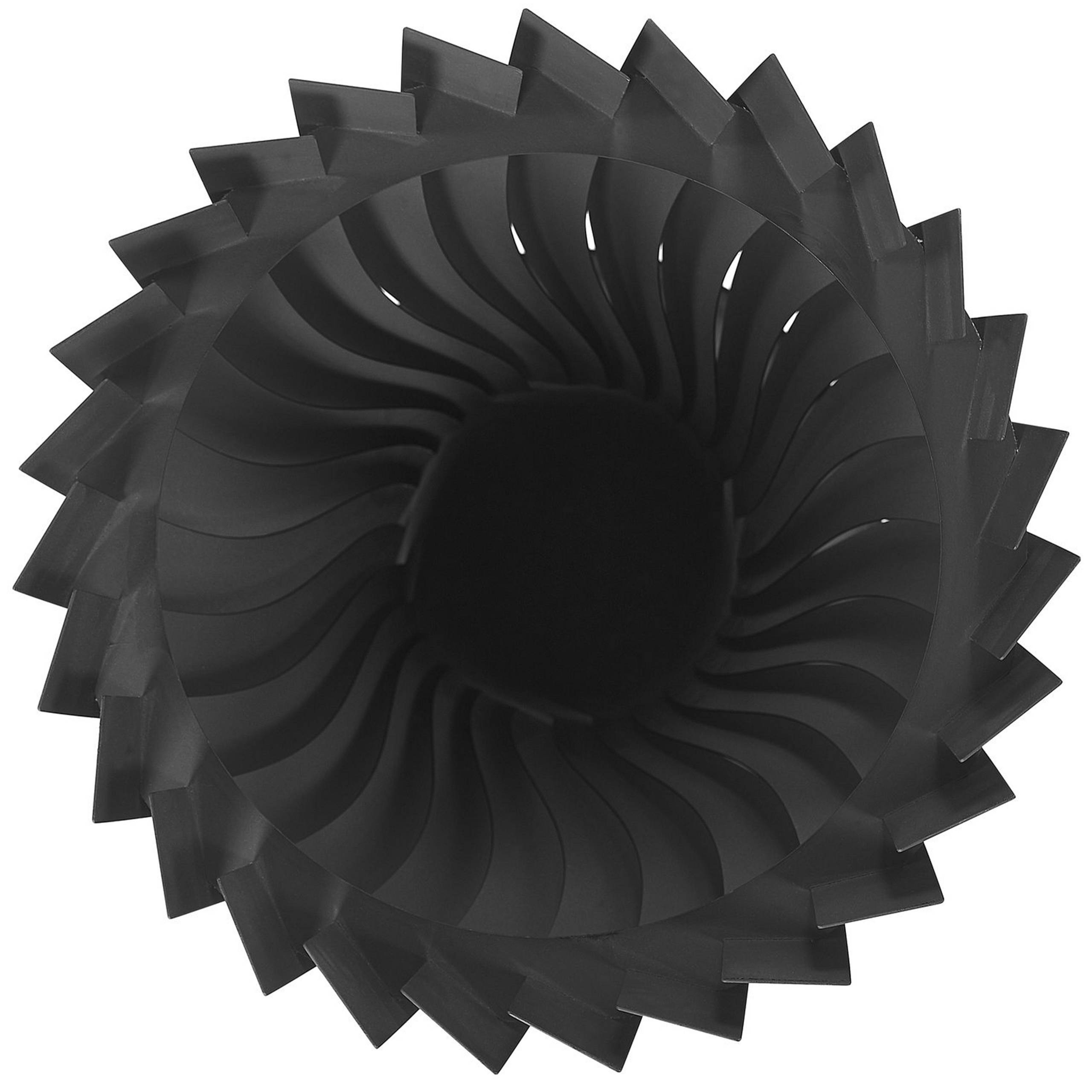 Beliani - Braséro Design au Charbon Chauffage Extérieur en Acier Noir Très Décoratif et Elégant Idéal pour Extérieurs Modernes et Industriels Beliani - Imagen 4