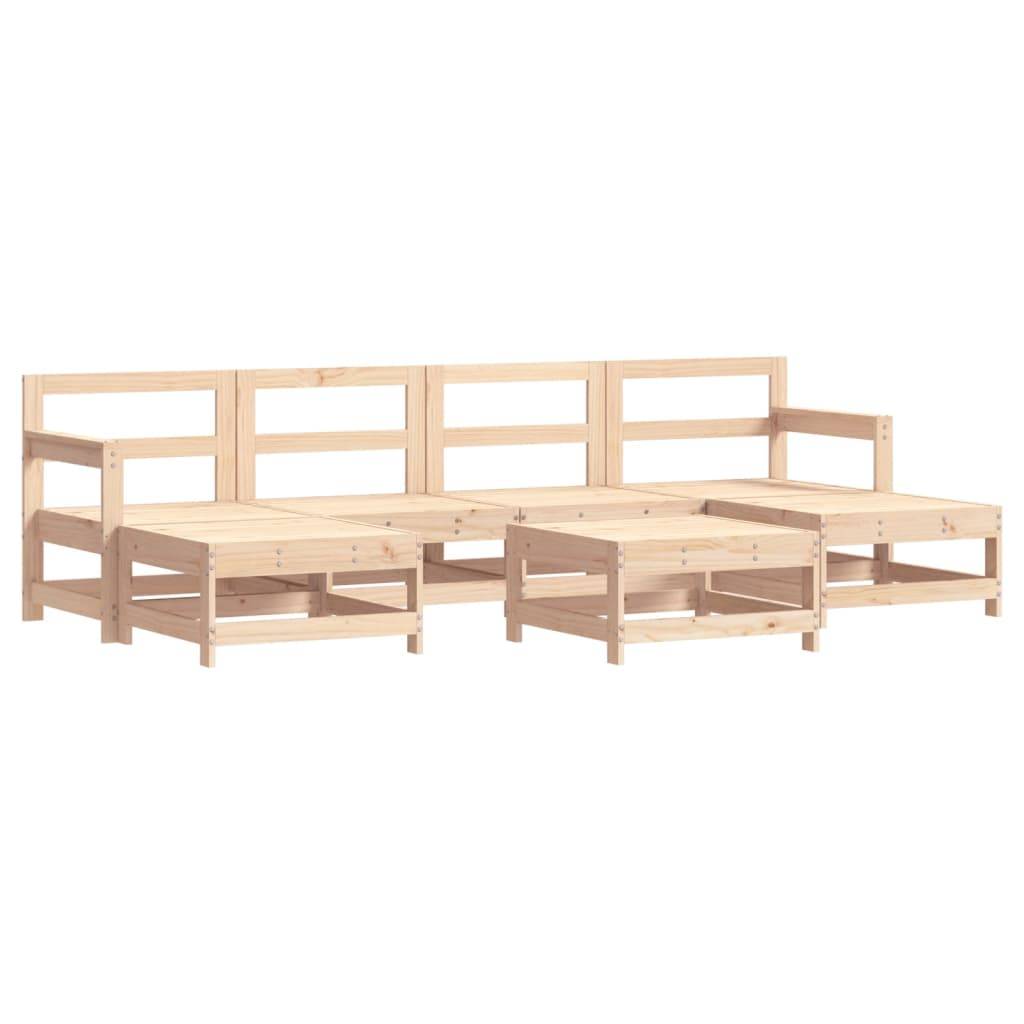 Vidaxl - Salon de jardin 7 pcs Bois de pin massif vidaXL 3186368 - Image 2