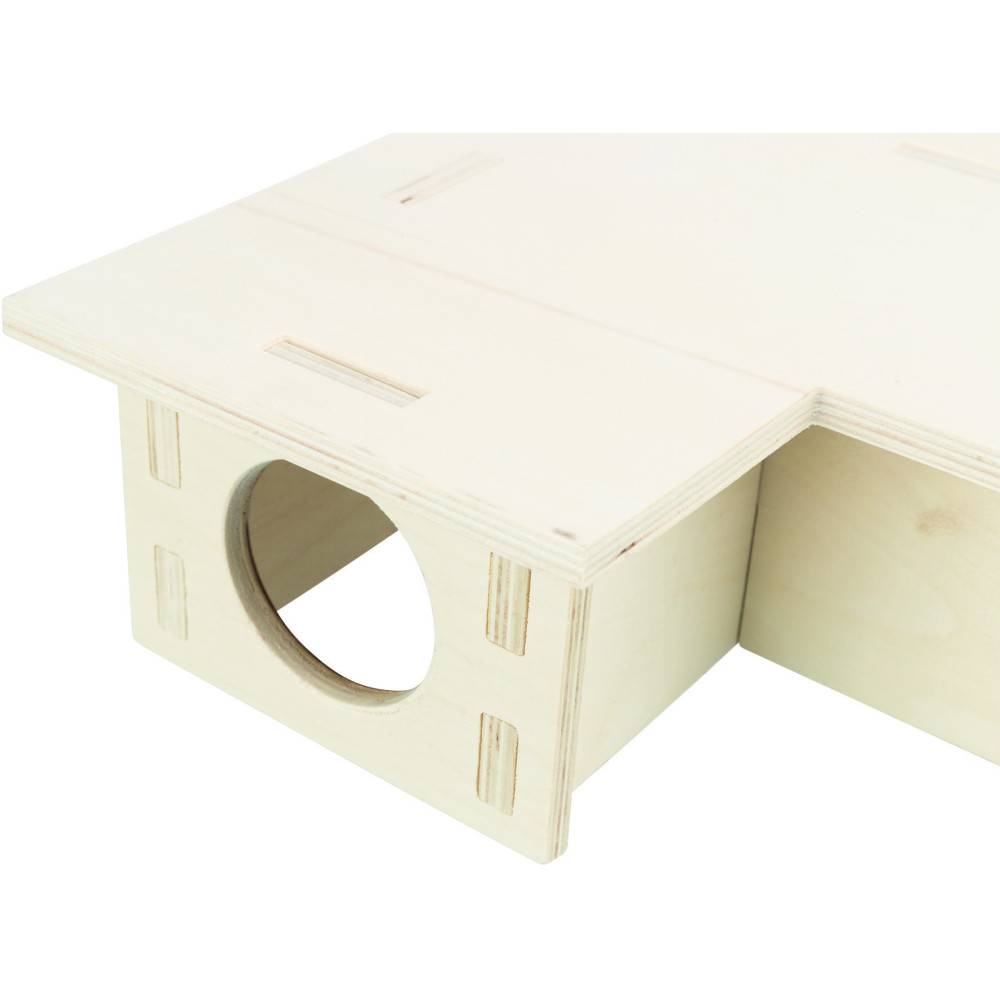 Trixie - Maison emboitable 3 chambres 25 x 10 x 25 cm pour souris, hamsters - Imagen 6