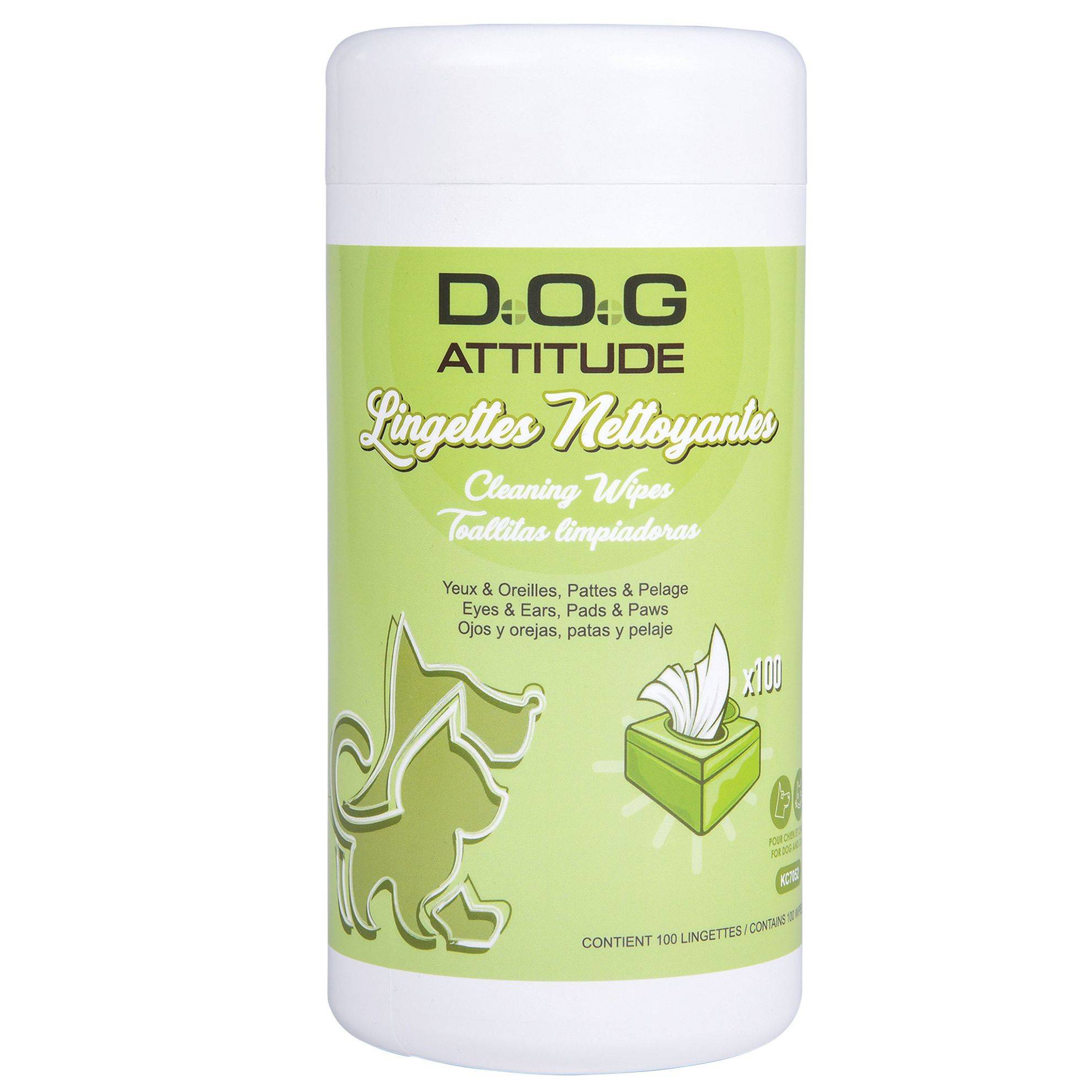 Lingettes Nettoyantes Chien et Chat DOG ATTITUDE