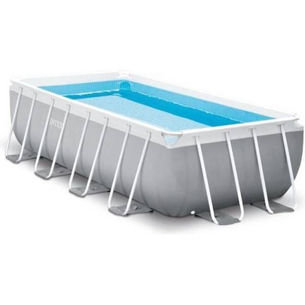 Intex - Kit Piscine hors sol tubulaire INTEX - Pris Frame - 400 x 200 x 100 cm - Rectangulaire (Livrée avec pompe et échelle) - 26788N - Image 1