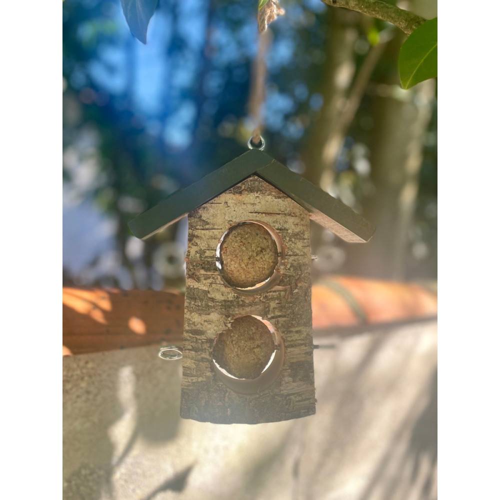Zolux - Support 2 Boules de graisse en bois massif pour oiseaux - Imagen 4