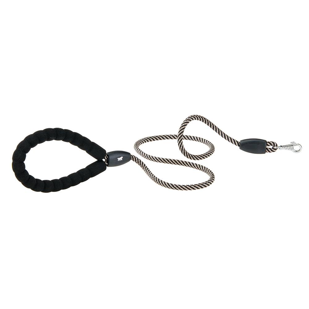 Ferplast - Laisse pour Chiens SPORT EXTREME G8/120, Longe en Nylon Robuste, Poignée Rembourrée Confortable, Marron-Noir - Imagen 1