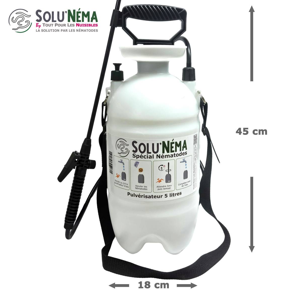 Solu'Néma - Kit Anti-Mouche Terreau-10 Millions Nématodes SF + pulvé 5L+20 Pièges collants XXL - Image 3