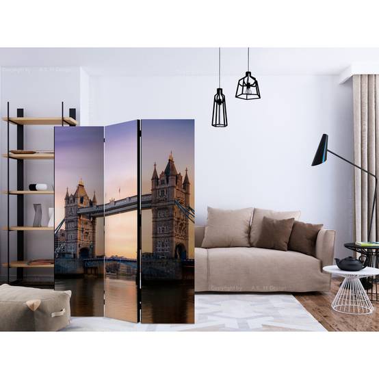 Paravent 3 Volets "Bridge at Sunset" 135x172cm - Image 2