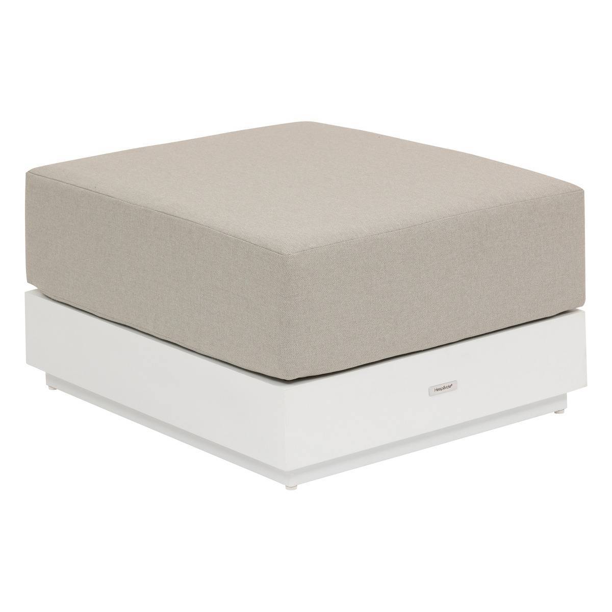 Hesperide - Pouf de jardin "Allure" blanc en aluminium traité en epoxy Hespéride - Imagen 1