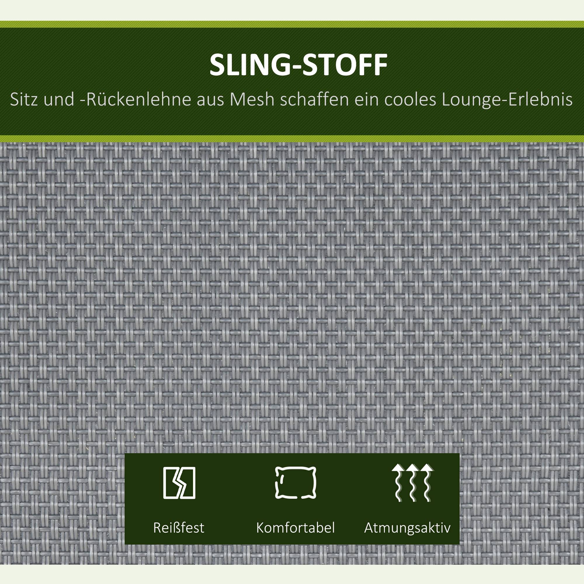 Balancelle de jardin 3 places acier extérieur toit inclinable tissu 200x133cm gris - ComfortXL Outdoor Living - Image 8