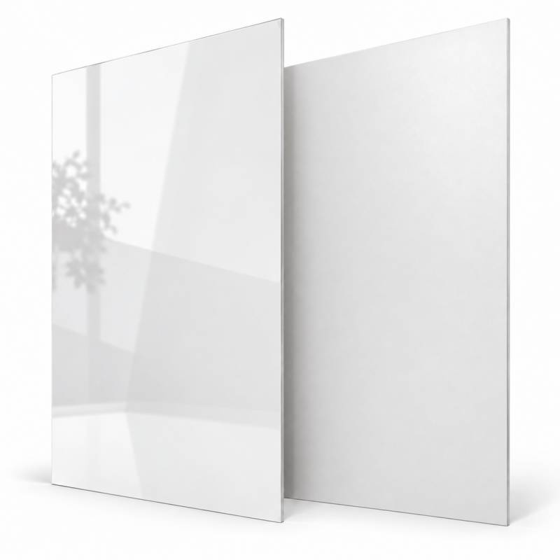 Crédence réversible alu blanc mat/brillant - 3mm - 3 formats - Blanc RAL 9016, 100x200cm