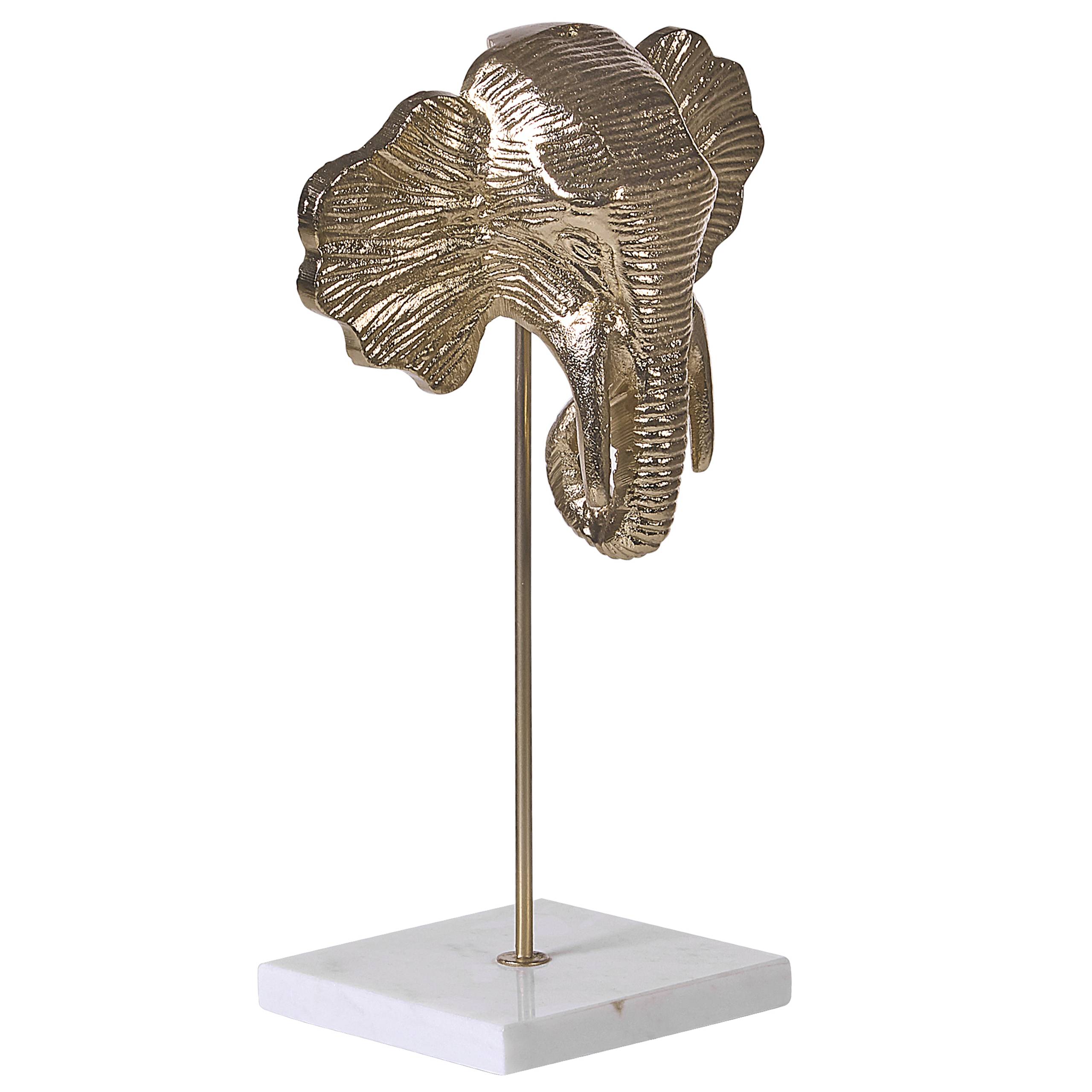 Beliani - Accessoire Décoratif Aluminium Doré KASO - 17x12x33- Beliani - Image 4