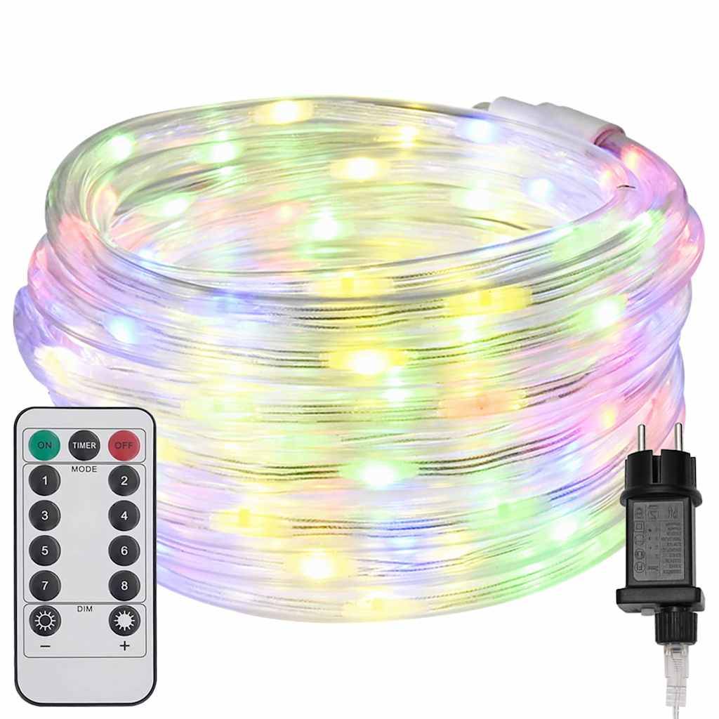 Guirlande Lumineuse 5m 120 LED Télécommande 8 Modes Intérieur Extérieur Multicolore – ComfortXL Outdoor Living - Image 2
