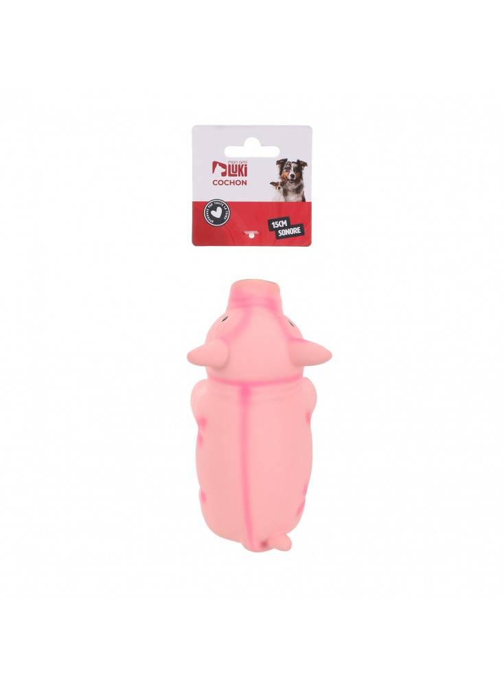 Cochon sonore latex MUTICOLORE - Mon Ami Luki - Image 1