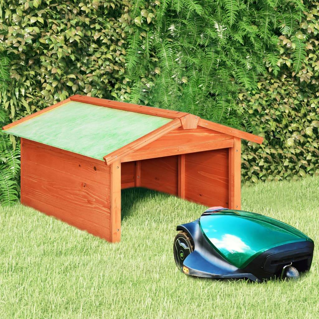 PANGIVO - Abri pour tondeuse robot bois de sapin naturel 87 x 72 x 50 cm - PANGIVO
