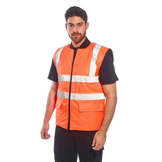 Gilet Hv Réversible Couleur : Orange Taille 5xl - Portwest - Image 3