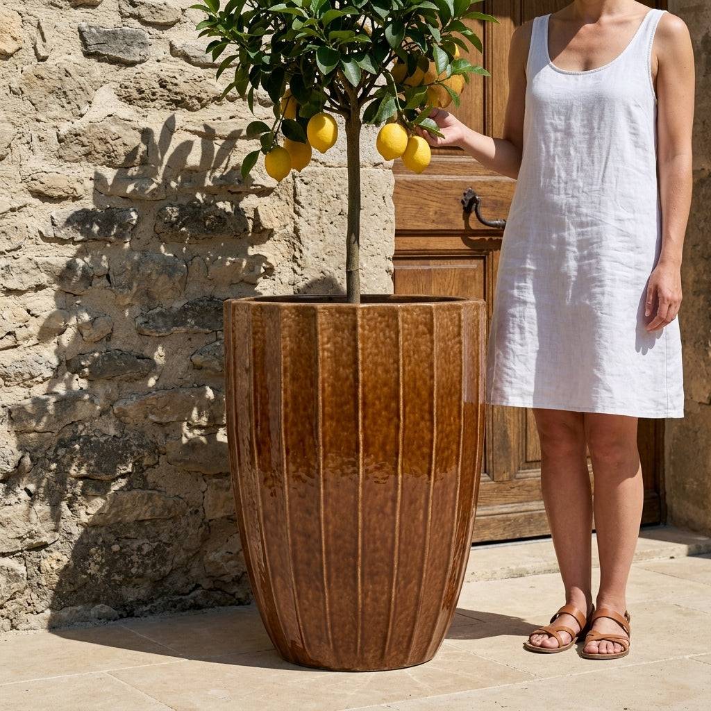 Pot HUGO 36x50cm écorce - Image 2