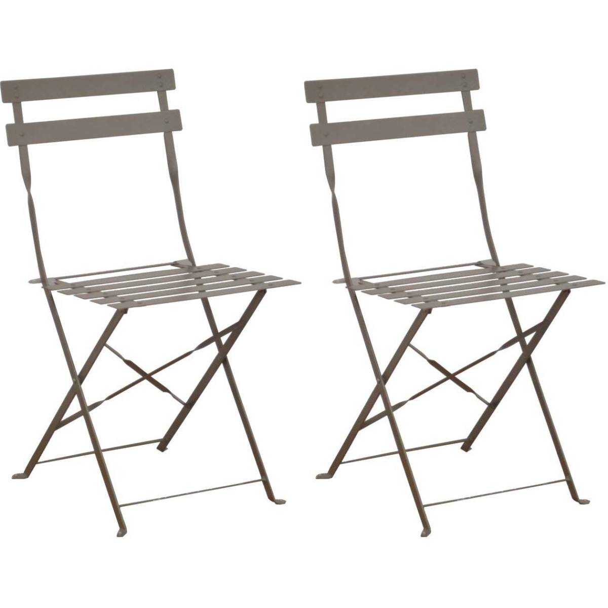 Alize - Chaises pliantes en acier Cuba (Lot de 2) - Imagen 1