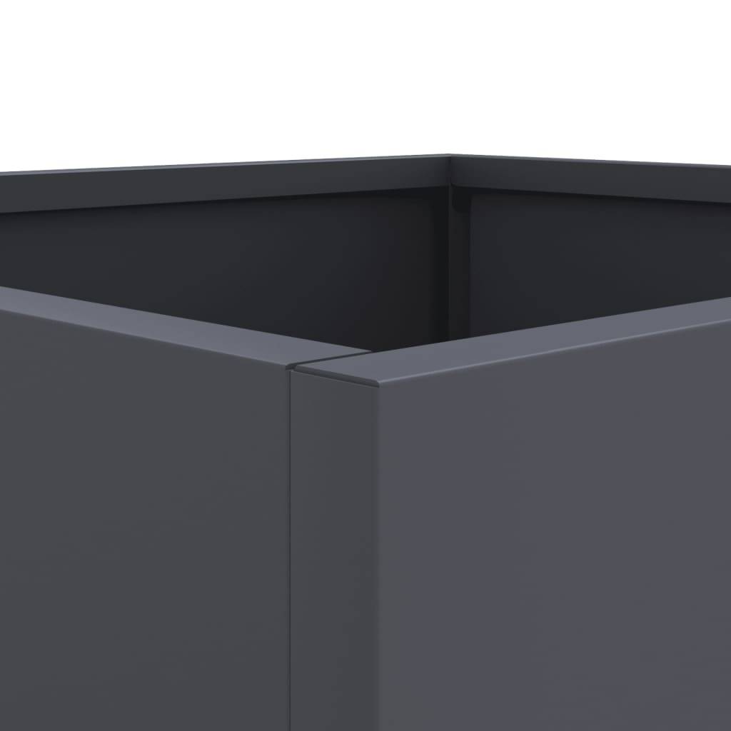 Vidaxl - Jardinière anthracite 32x29x75 cm acier vidaXL 841573 - Imagen 4