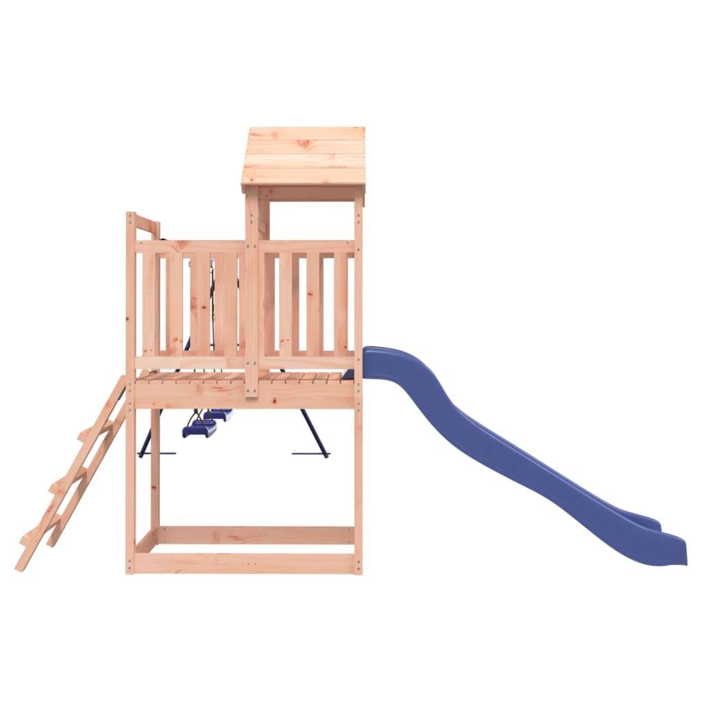 Helloshop26 - Aire de jeux d'extérieur balançoires toboggan portiques robuste jeux jardin 313 x 379 x 214 cm bois massif de douglas - Imagen 4