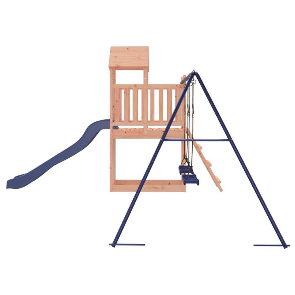 Helloshop26 - Aire de jeux d'extérieur balançoires toboggan portiques robuste jeux jardin 313 x 379 x 214 cm bois massif de douglas - Imagen 5