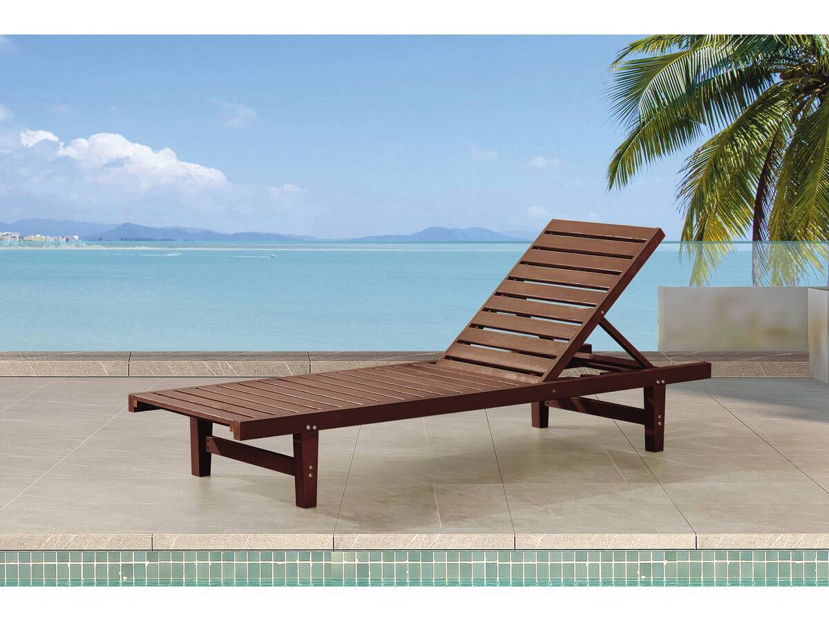 Habitat Et Jardin - Bain De Soleil En Bois "rawai" - Marron -habitat Et Jardin - Imagen 2