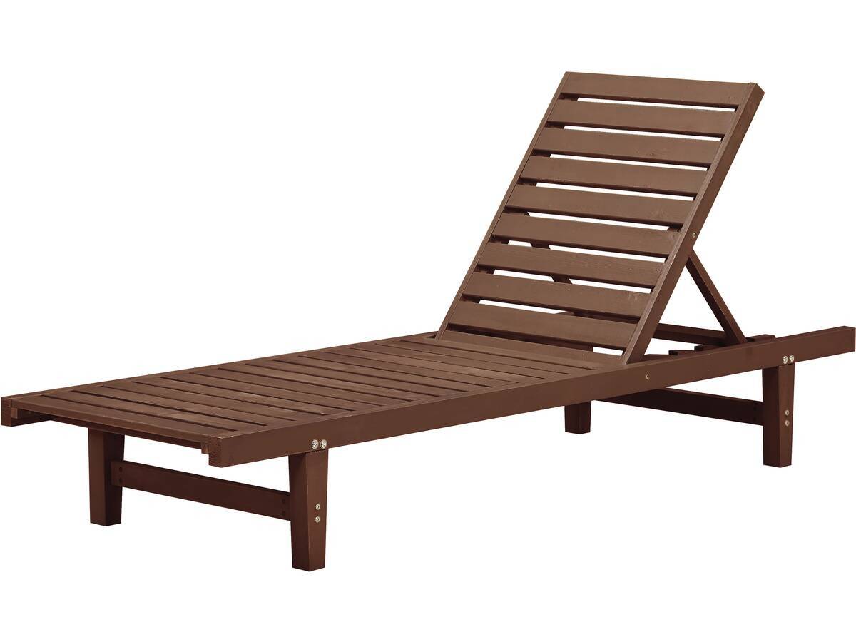 Habitat Et Jardin - Bain De Soleil En Bois "rawai" - Marron -habitat Et Jardin - Imagen 1