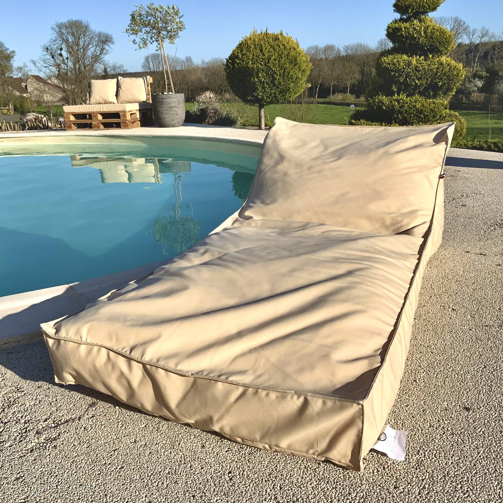 Home Maison - Housse de matelas bain de soleil - HOME MAISON - Polyester - Beige - Image 1