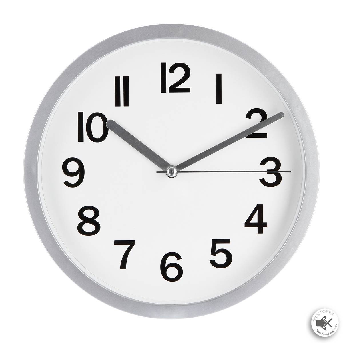 Atmosphera - Horloge "Loly" en plastique D22cm - Atmosphera Créateur d'intérieur - Imagen 1