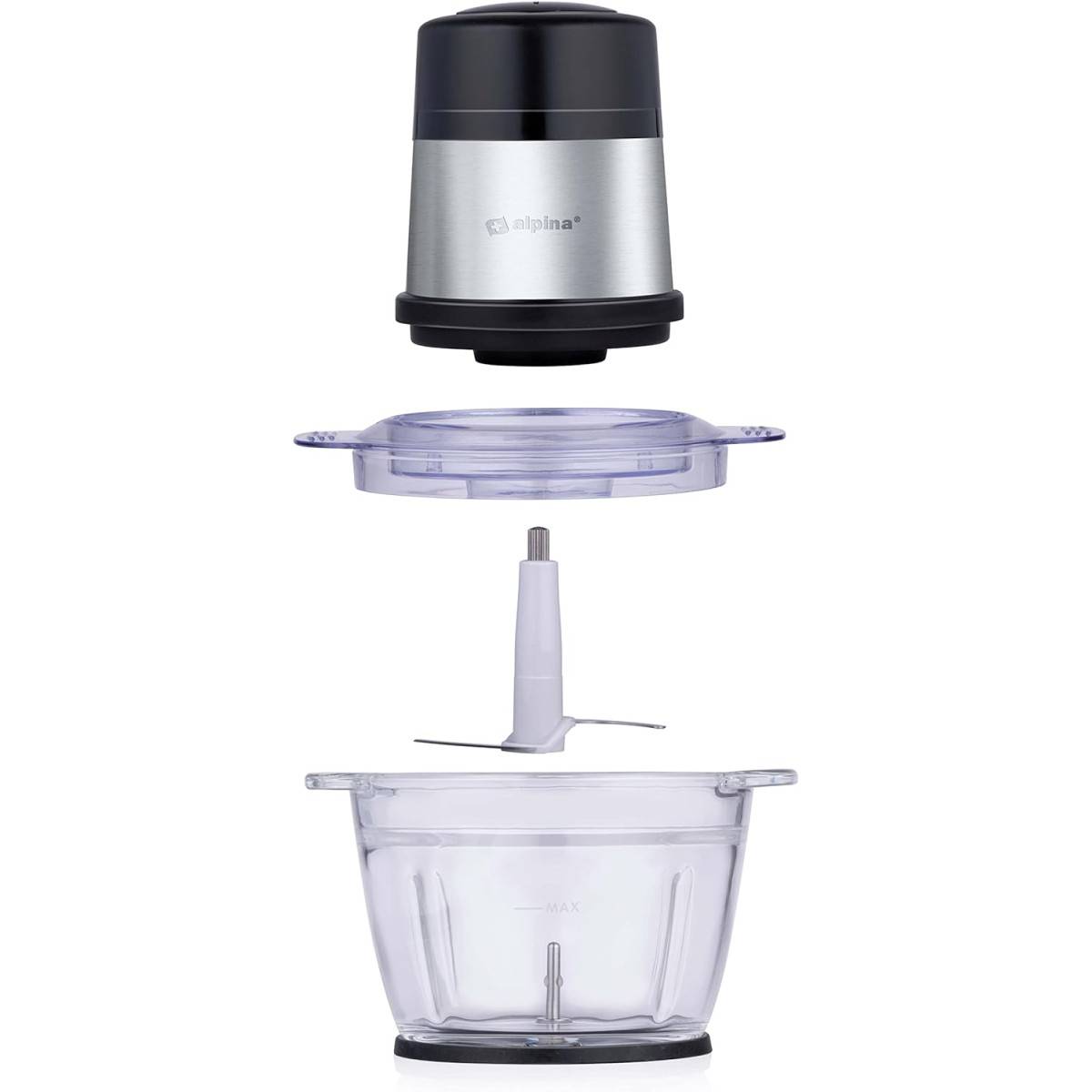 Alpina - Hachoir électrique 300W Mini mixeur 2 vitesses Bol 500 ml ALPINA - Imagen 3