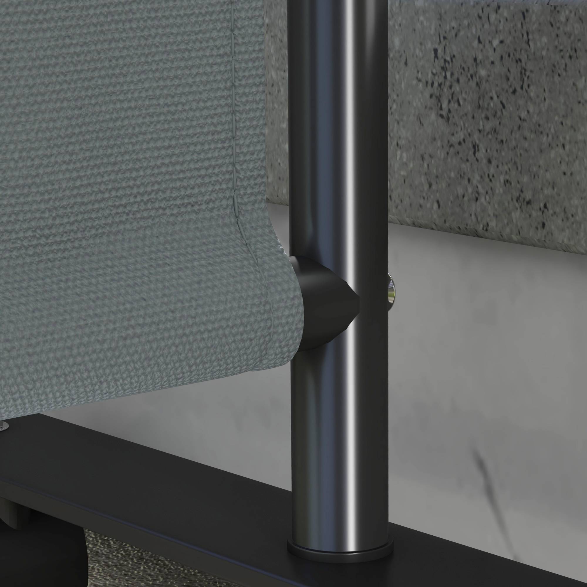 Panneau brise-vue paravent extérieur sur roulettes pour le jardin, terrasse, balcon - dim. 183L x 30l x 181H cm - gris - Image 10