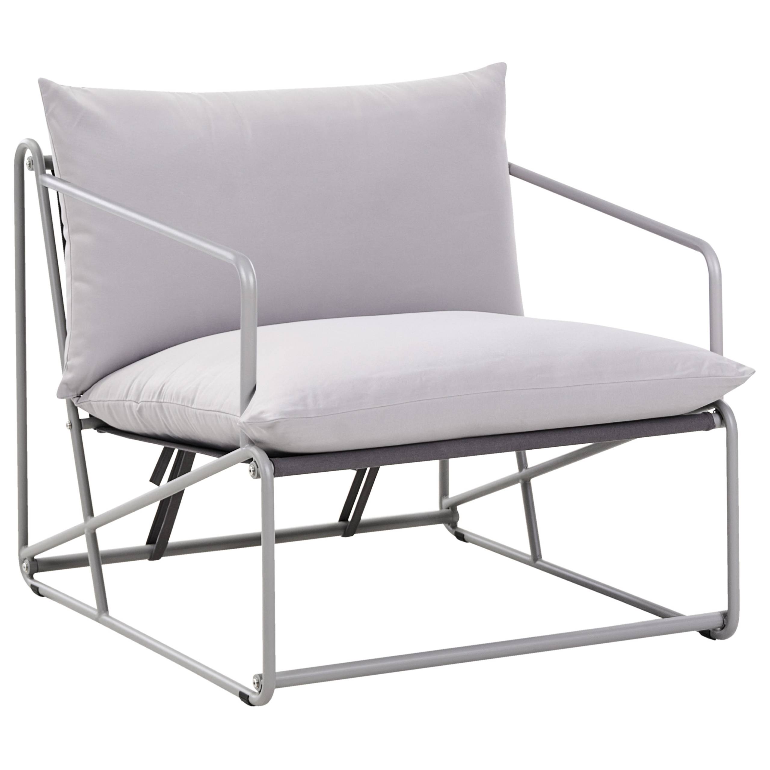 Chaise de jardin Acier Gris PONTE - Beliani - Image 3
