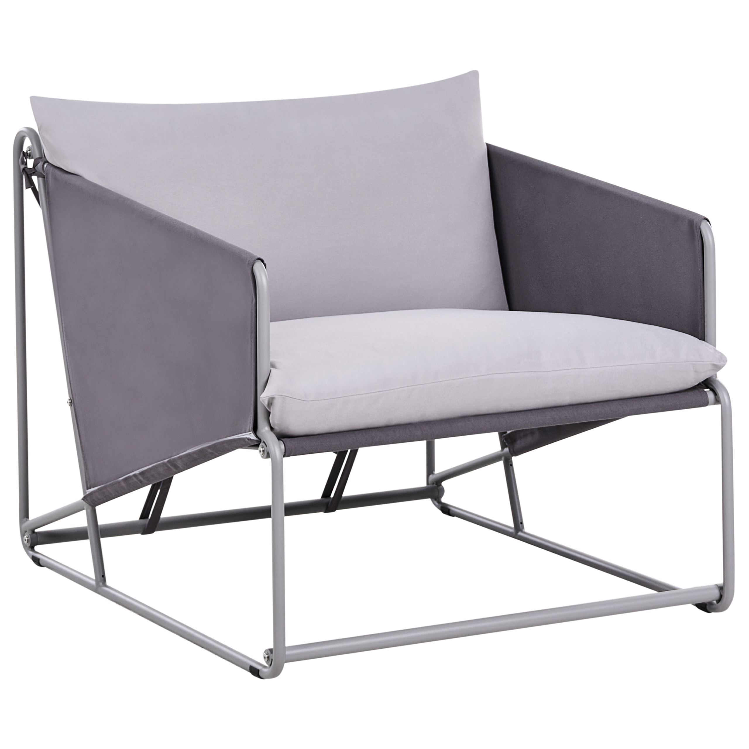 Chaise de jardin Acier Gris PONTE - Beliani - Image 1