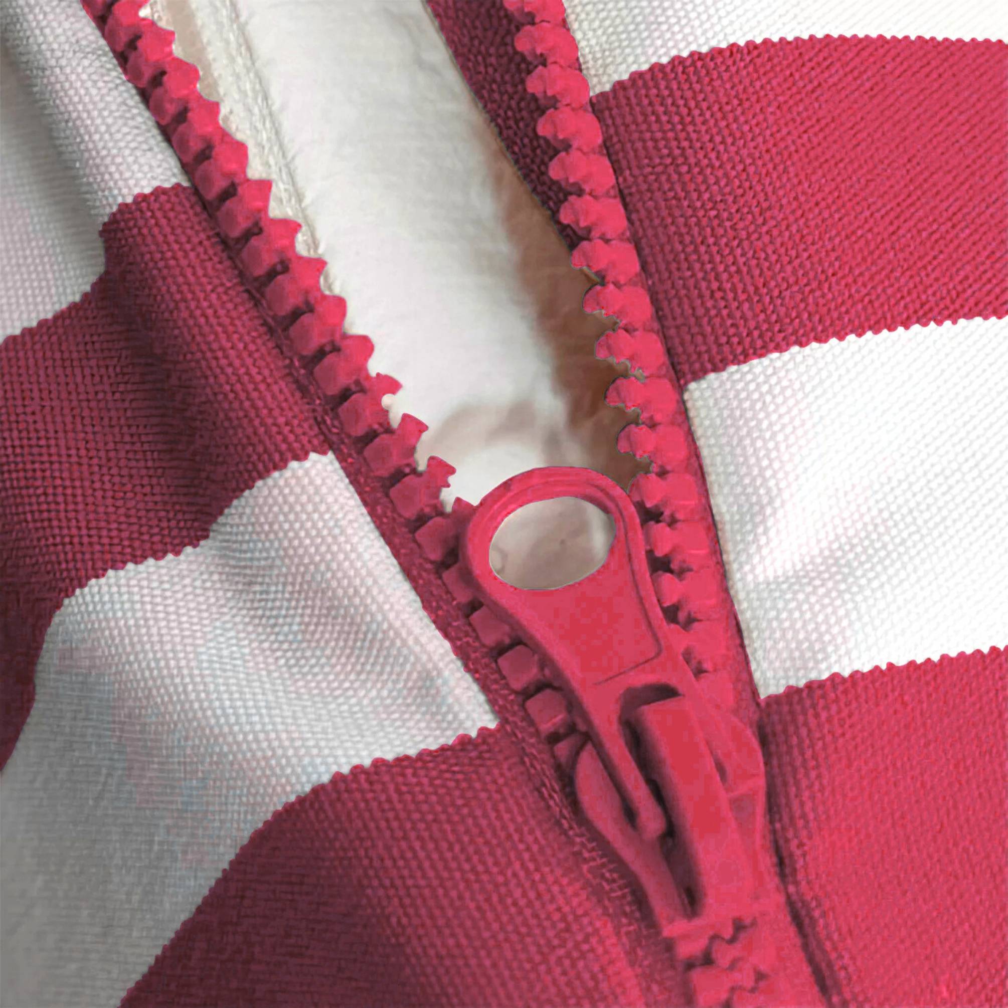 Coussins pour salon de jardin déhoussable 120x60cm Rayure rouge - Déco arts - Image 6