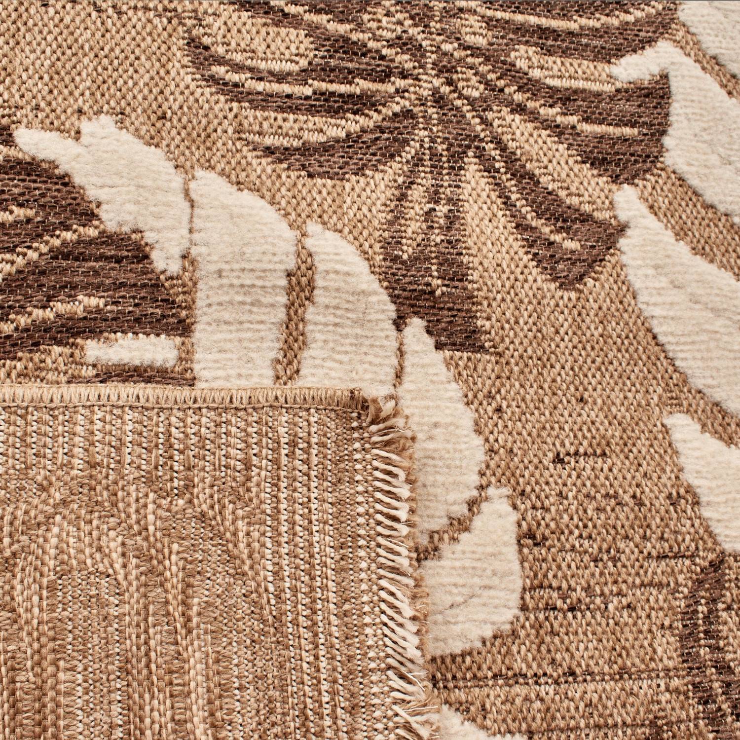 Autre - Tapis intérieur et extérieur en polypropylène marron 60x90cm - Image 3