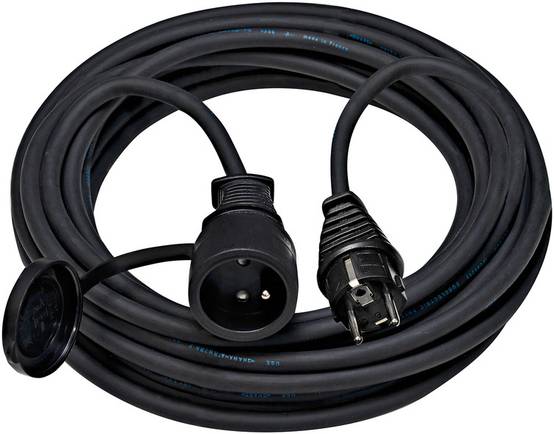 Rallonge électrique Brennenstuhl PRO IP44 - L 5m - Avec prise à clapet - 1169301