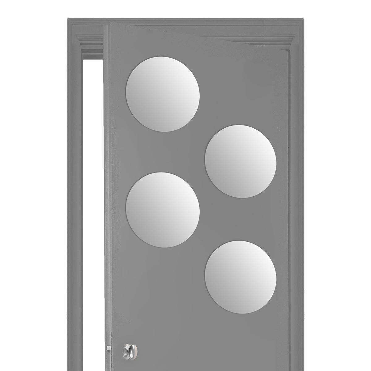 Atmosphera - Lot de 4 miroirs ronds adhésifs 30x30 - 5five - Imagen 1