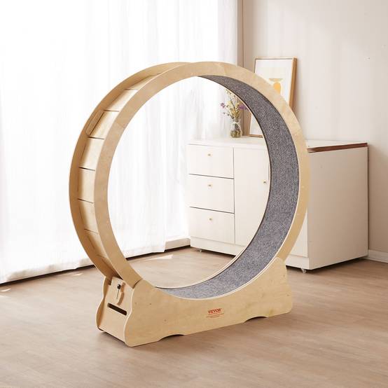 VEVOR Roue exercice chat 1320mm, tapis roulant détachable, pour course/marche intérieure, convient à la plupart. - Image 8