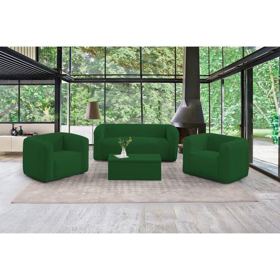 Table coffre Terracotta - Ouverture sur le dessus - Intérieur et extérieur - Couleur Vert - Image 4