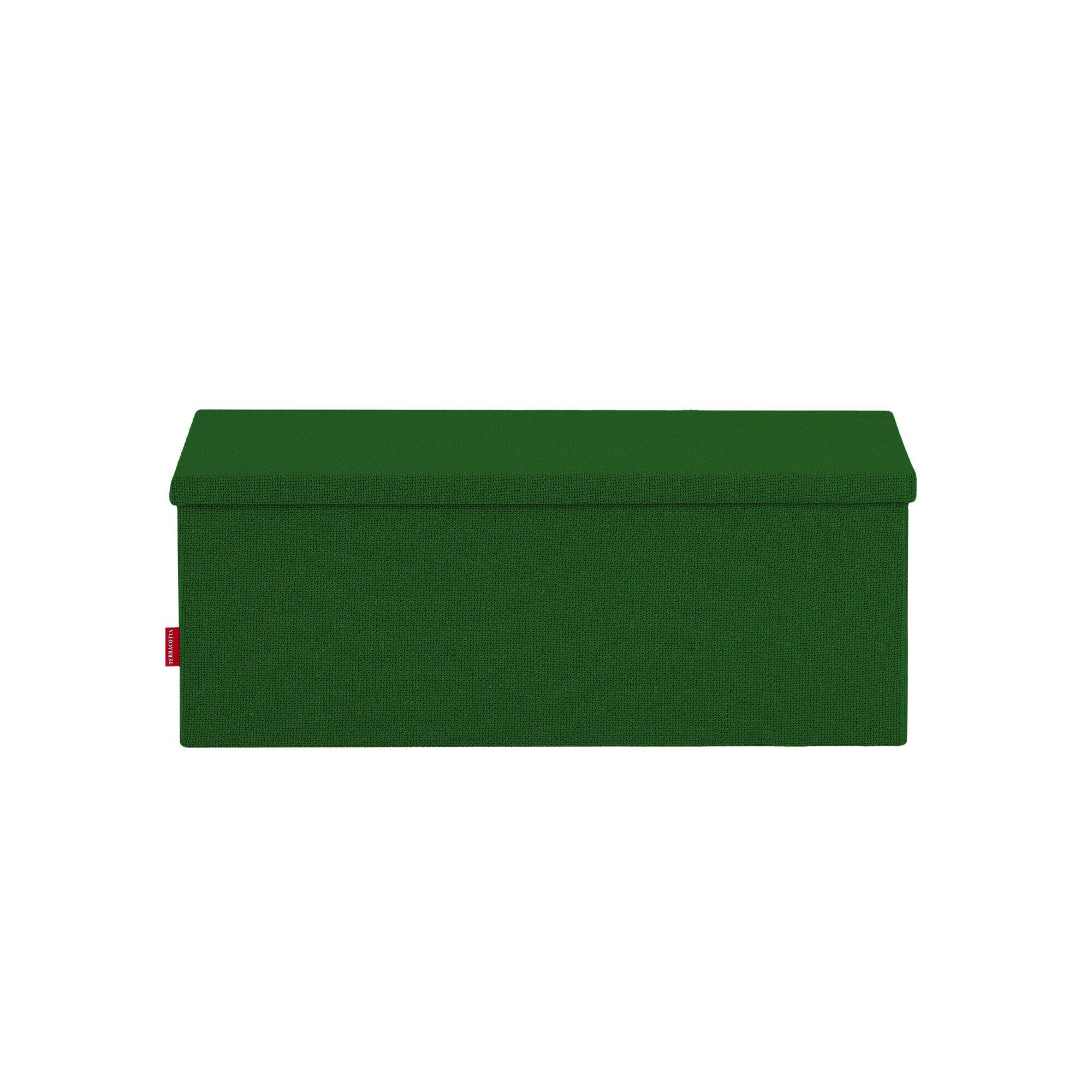 Table coffre Terracotta - Ouverture sur le dessus - Intérieur et extérieur - Couleur Vert - Imagen 2
