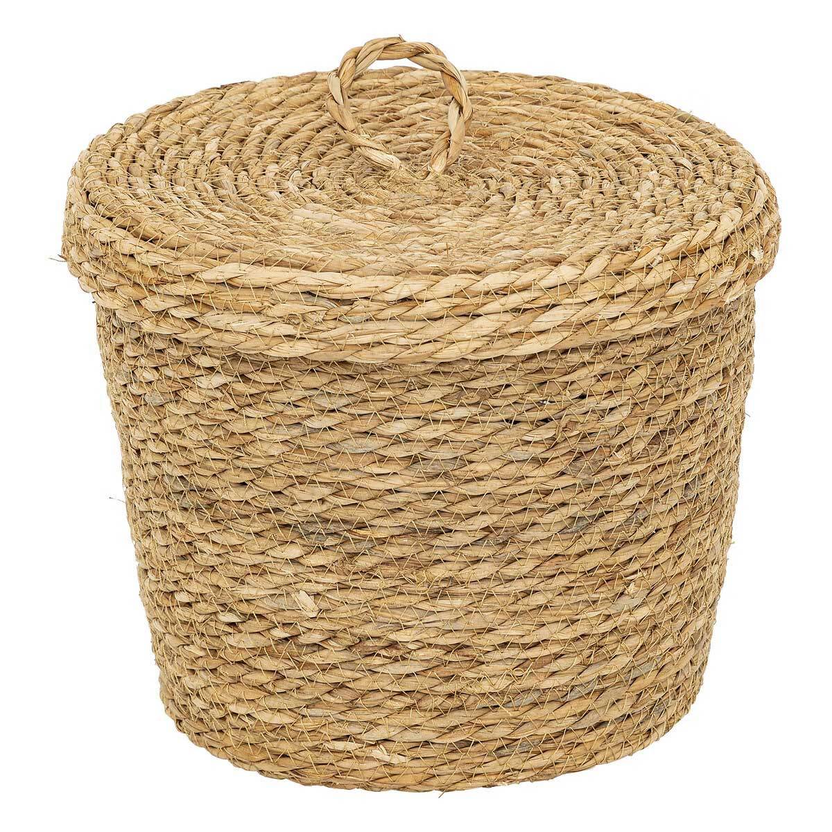 Lot de 9 Paniers en Jonc "Little Cottage" 48cm Naturel - Image 4