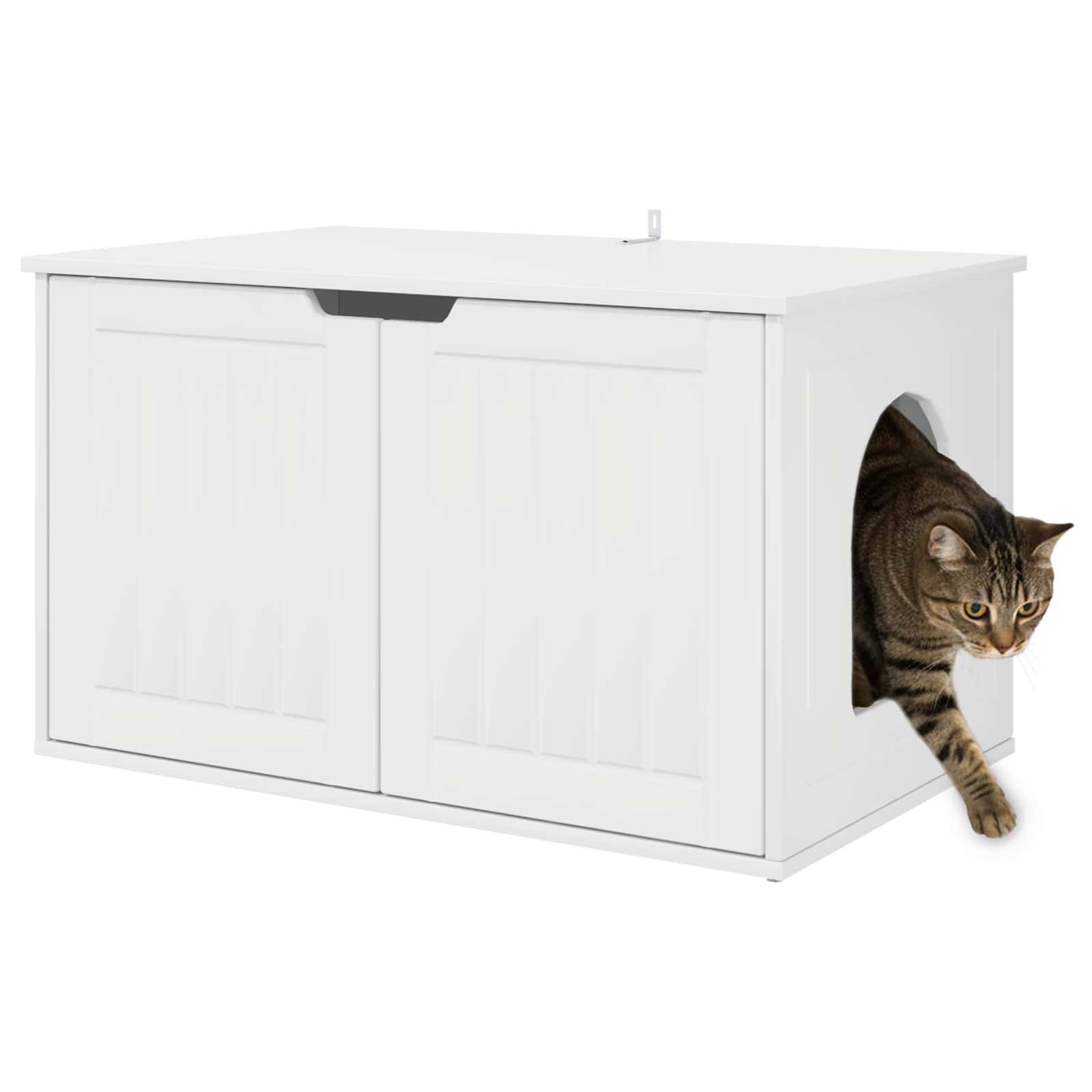 Chatiere bois blanc  85 x 55 x 50,5 cm  - Prolenta premium p380.7 - Image 3