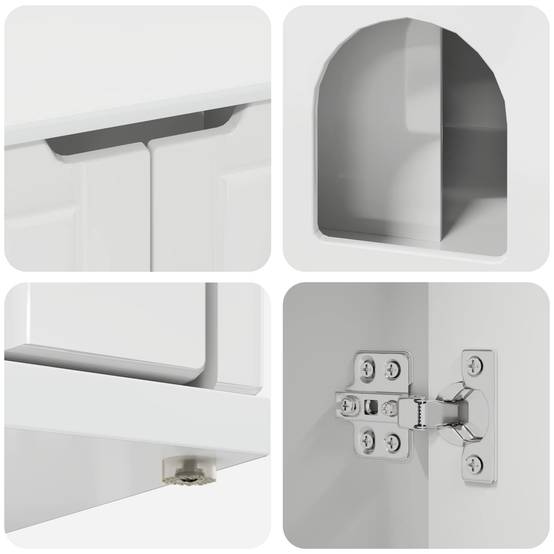 Chatiere bois blanc 85 x 55 x 50,5 cm - Prolenta premium p380.7 - Image 10