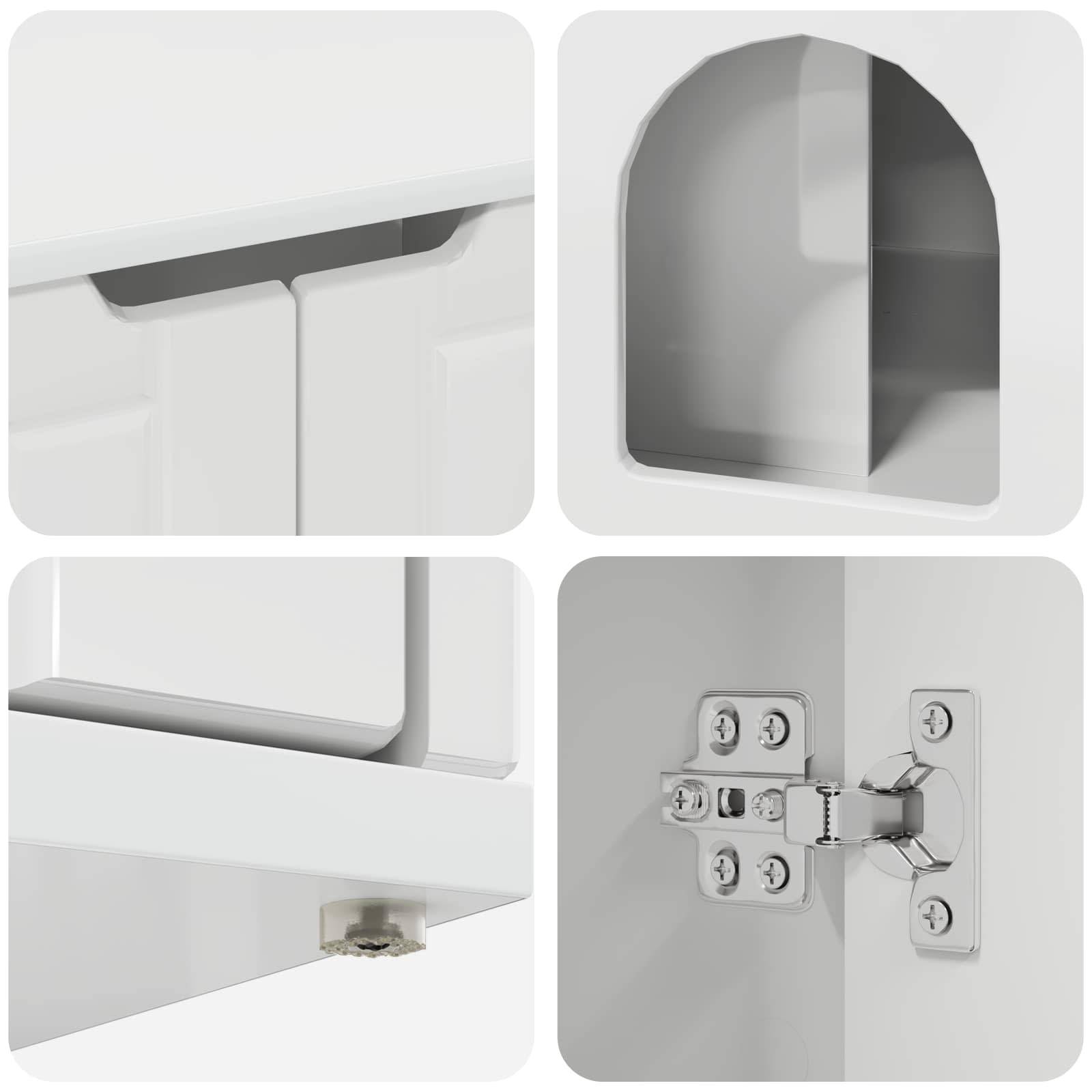 Chatiere bois blanc  85 x 55 x 50,5 cm  - Prolenta premium p380.7 - Image 10