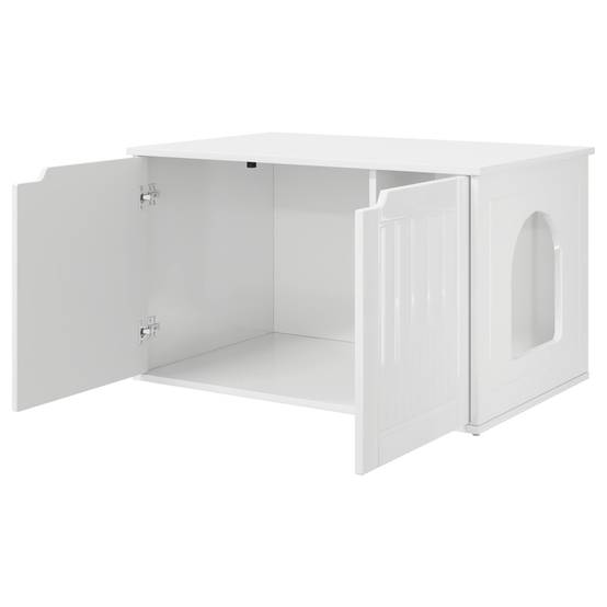 Chatiere bois blanc 85 x 55 x 50,5 cm - Prolenta premium p380.7 - Image 5