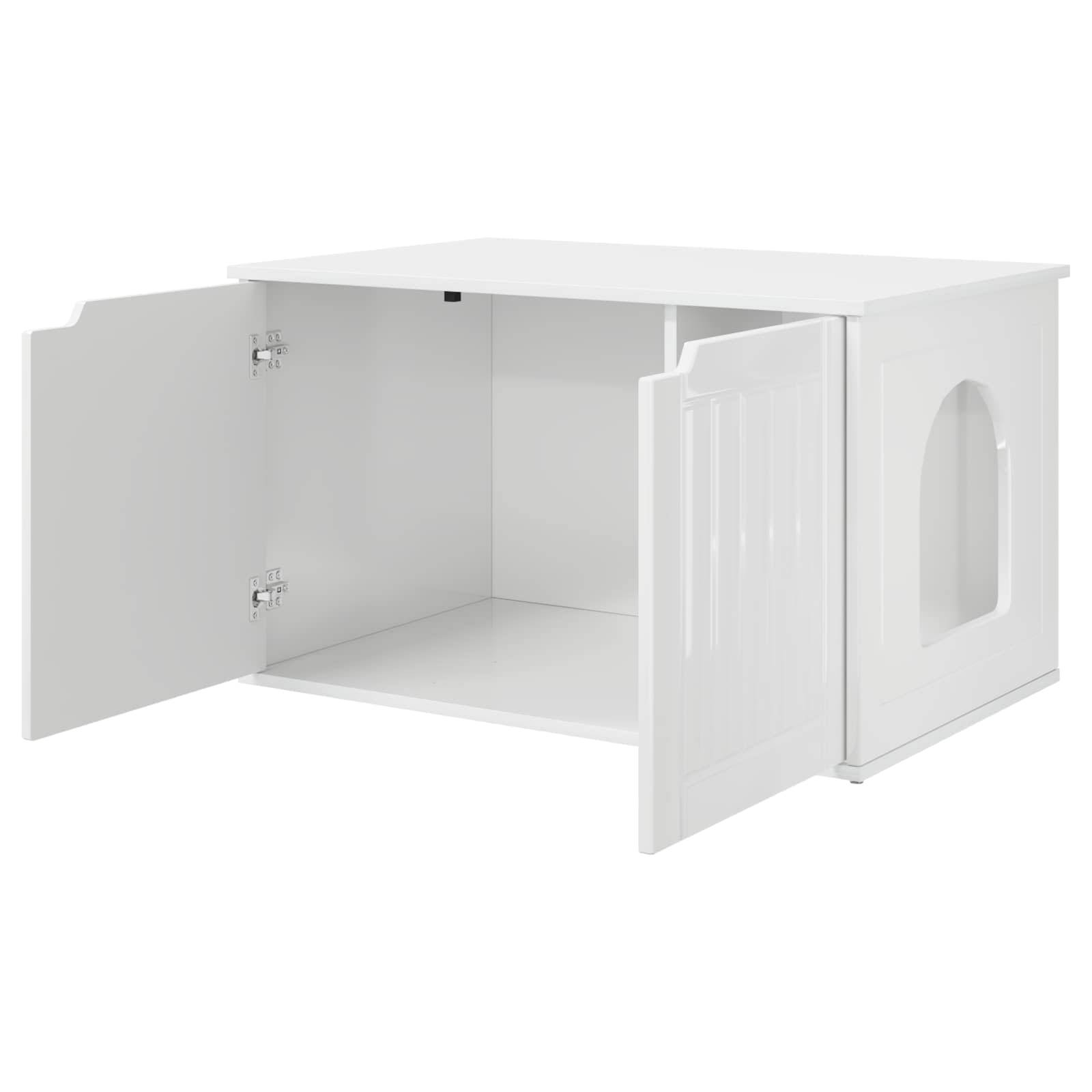 Chatiere bois blanc  85 x 55 x 50,5 cm  - Prolenta premium p380.7 - Image 5