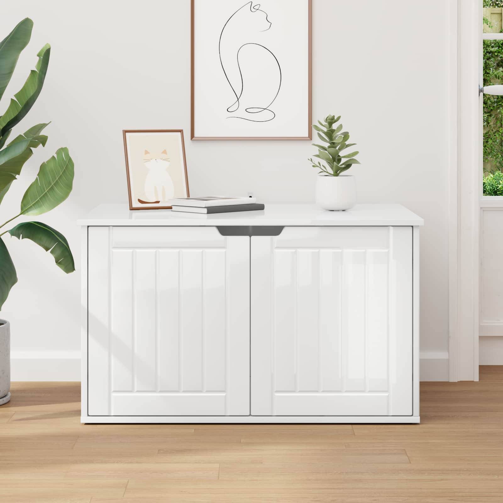 Chatiere bois blanc  85 x 55 x 50,5 cm  - Prolenta premium p380.7 - Image 4