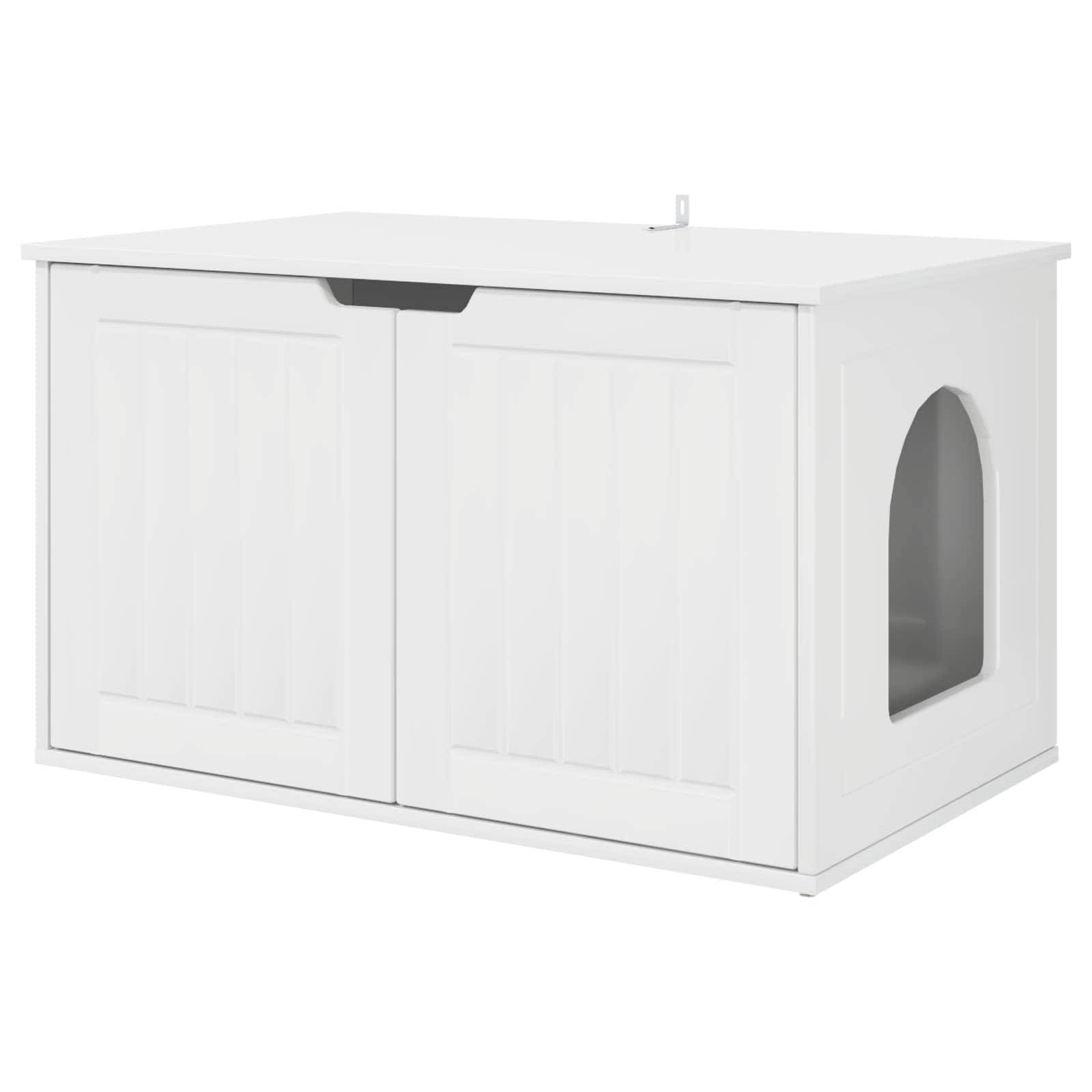 Chatiere bois blanc  85 x 55 x 50,5 cm  - Prolenta premium p380.7 - Image 1