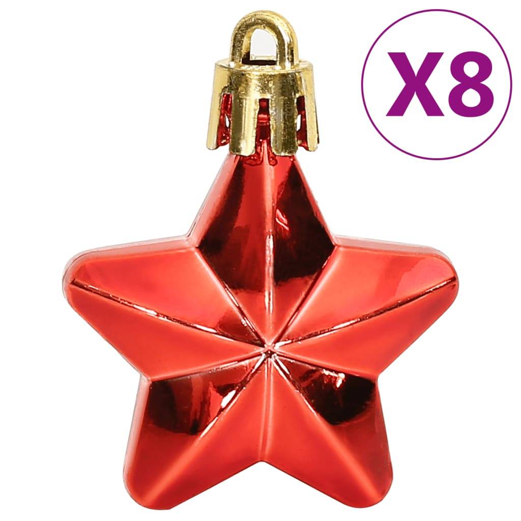 Ensemble de boules de Noël - Ornements de Noël - décorations de Noël 111 pièces rouge polystyrène - Image 8