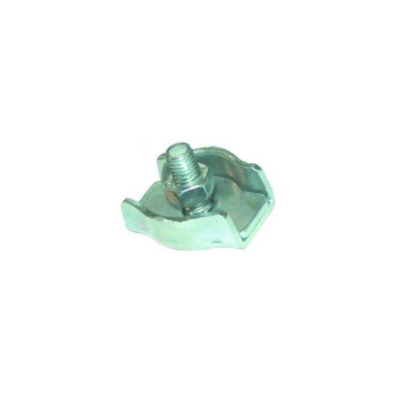 Serre-câble plat à 1 boulon - Ø mm: 3