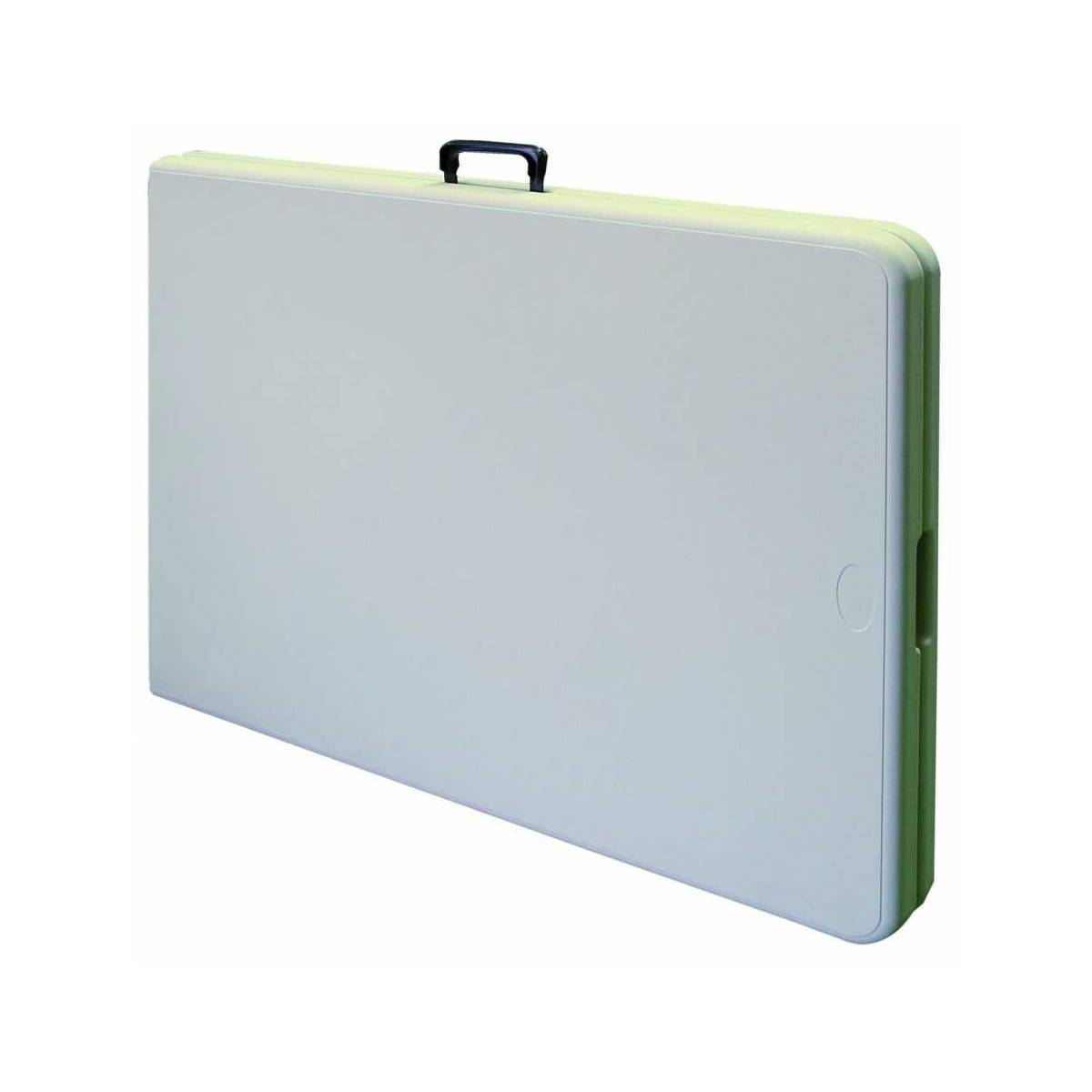 Table de jardin blanche 122x61xH74 pliante KZ GARDEN Polypropylène Camping Réceptions festivals évènements - Imagen 2