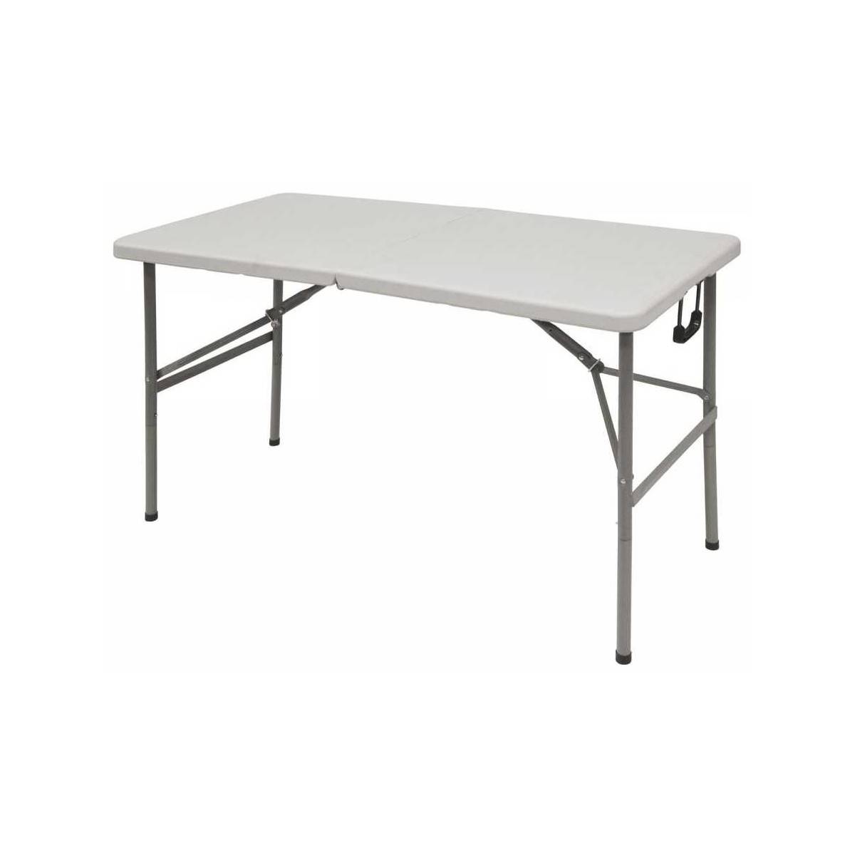 Table de jardin blanche 122x61xH74 pliante KZ GARDEN Polypropylène Camping Réceptions festivals évènements - Imagen 1